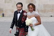 Mel B Marries Rory McPhee At St. Paul's Cathedral In London - Source: Getty
